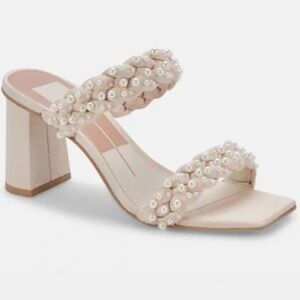 PAILY PEARL HEELS VANILLA - DOLCE VITA